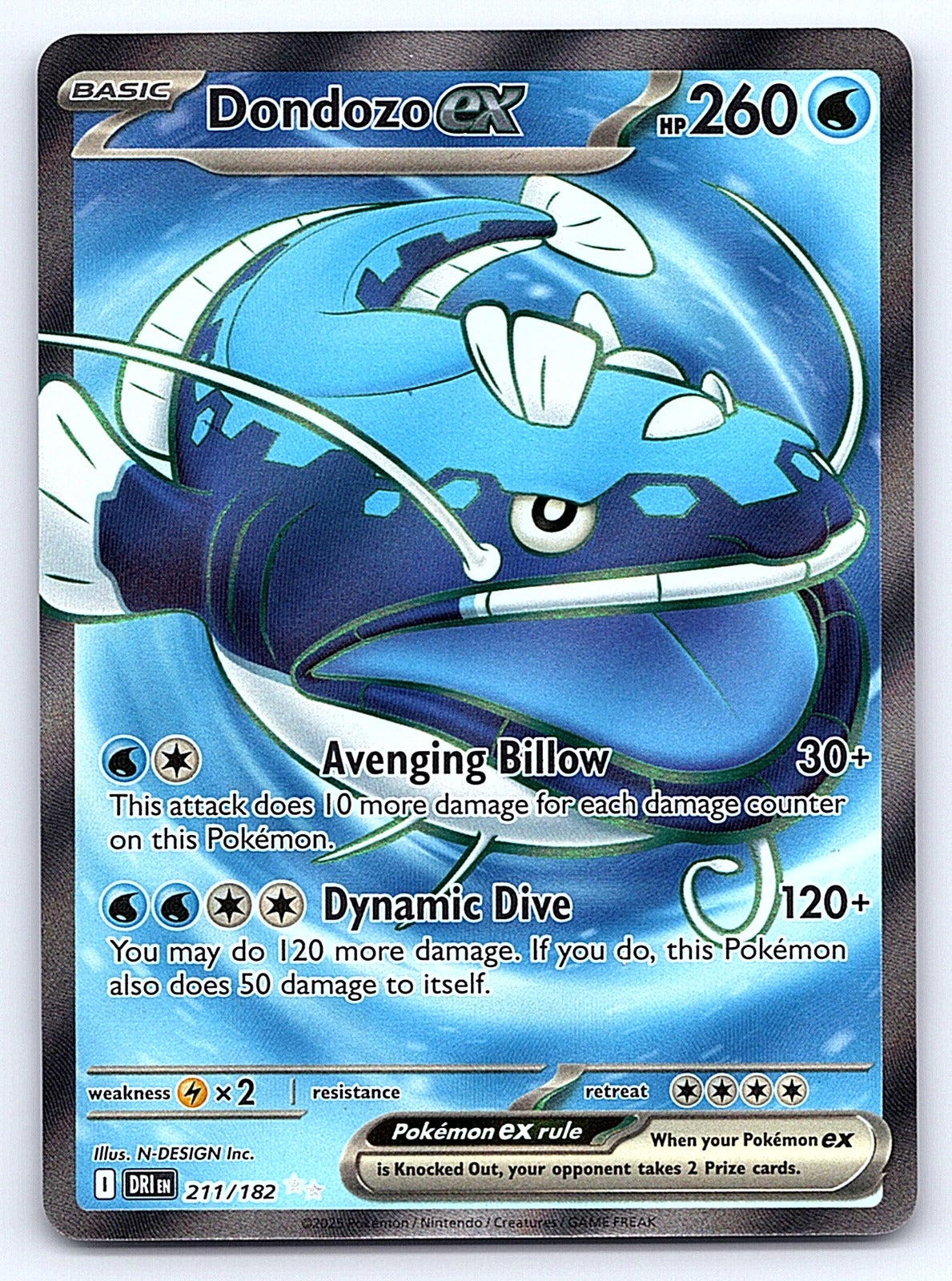 Dondozo ex 211/182 – SV10: Destined Rivals