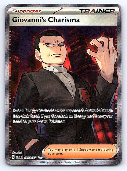 Giovanni's Charisma 197/165 – SV: Scarlet & Violet 151