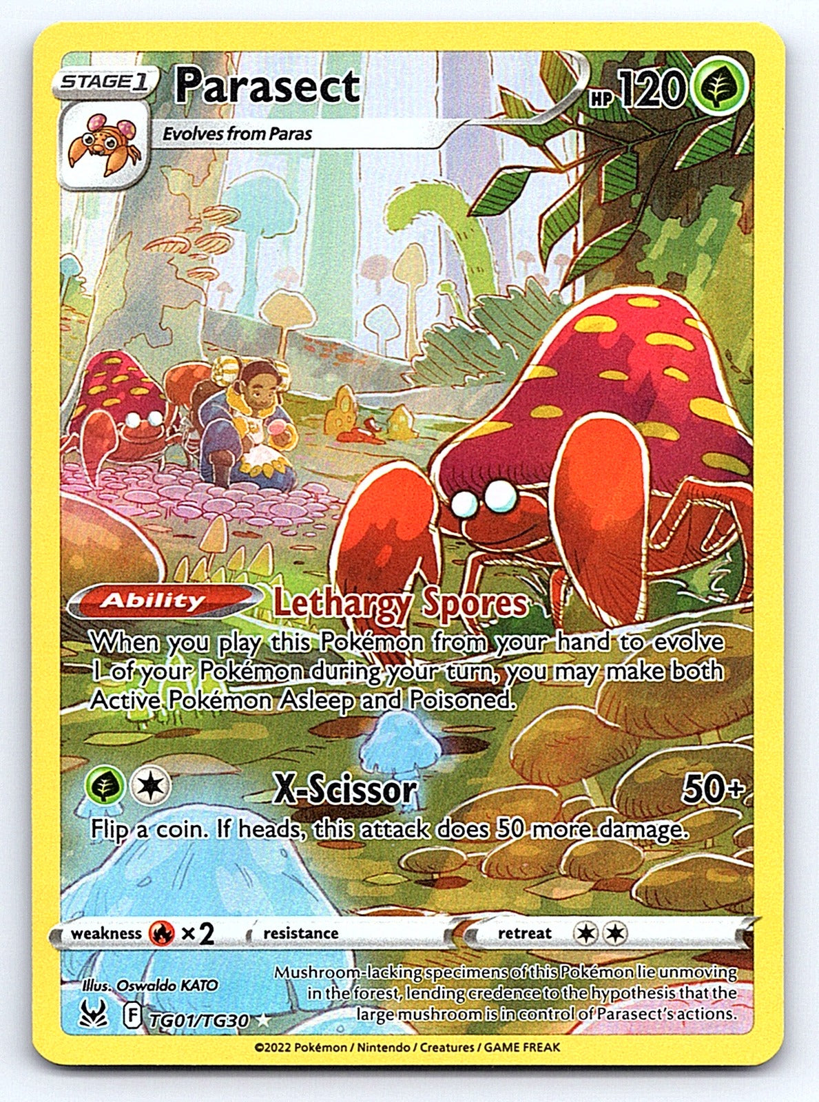 Parasect TG01/TG30 – SWSH11: Lost Origin Trainer Gallery