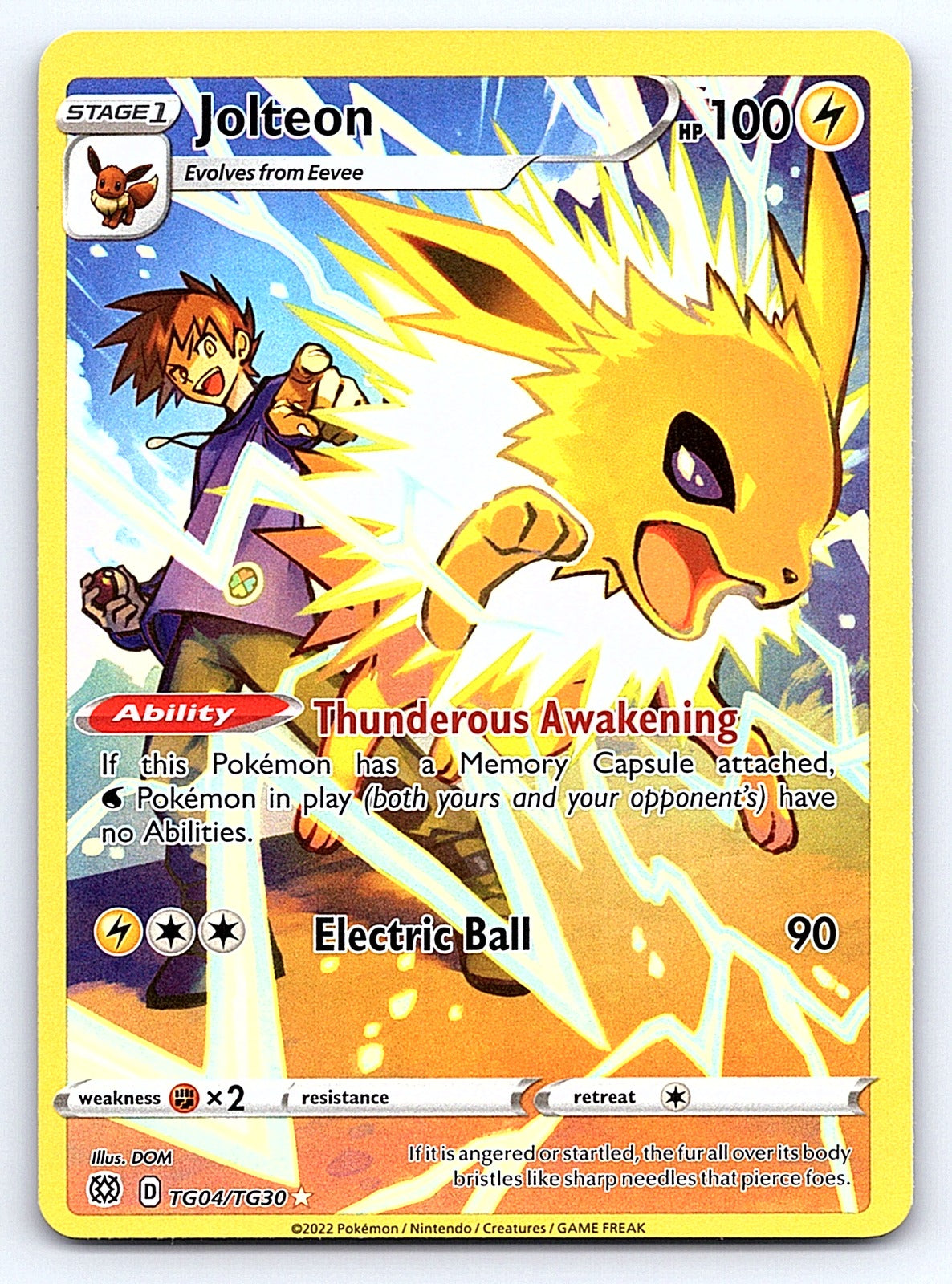 Jolteon TG04/TG30 – SWSH09: Brilliant Stars Trainer Gallery