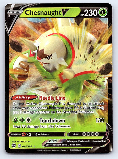 Chesnaught V 015/195 – SWSH12: Silver Tempest