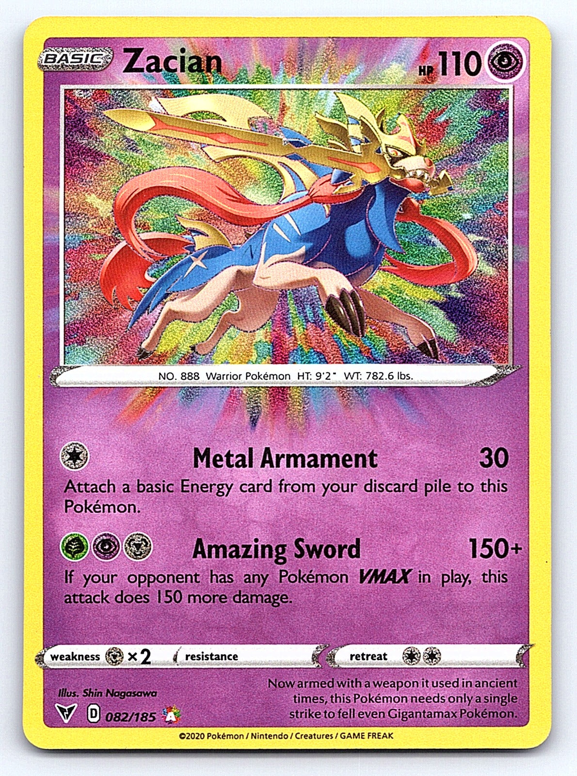 Zacian 082/185 – SWSH04: Vivid Voltage