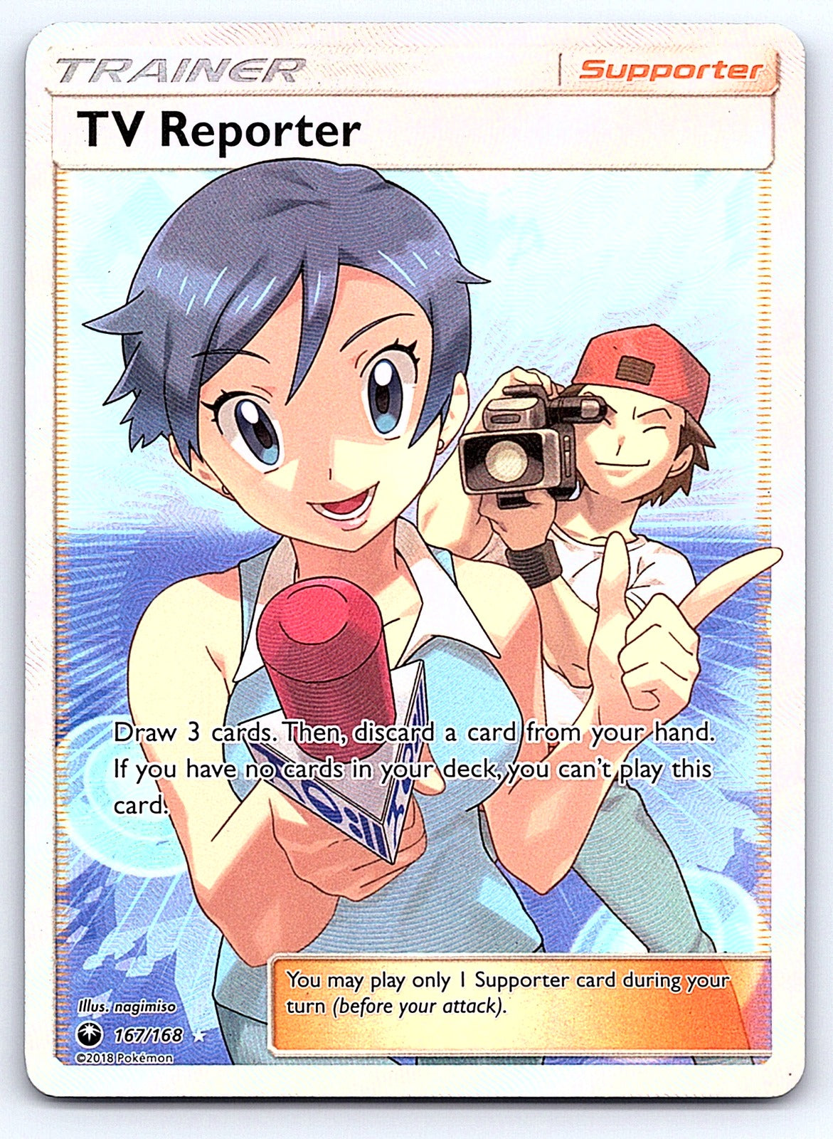 TV Reporter (Full Art) 167/168 – SM - Celestial Storm
