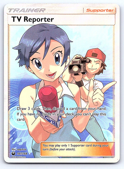 TV Reporter (Full Art) 167/168 – SM - Celestial Storm