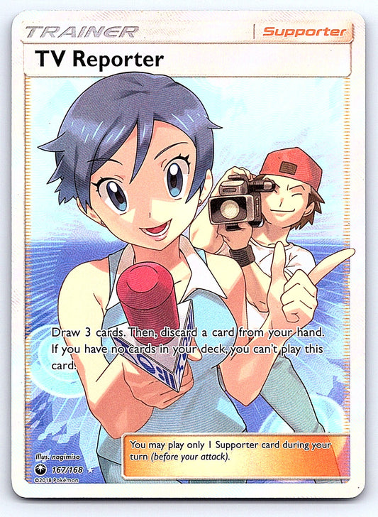 TV Reporter (Full Art) 167/168 – SM - Celestial Storm
