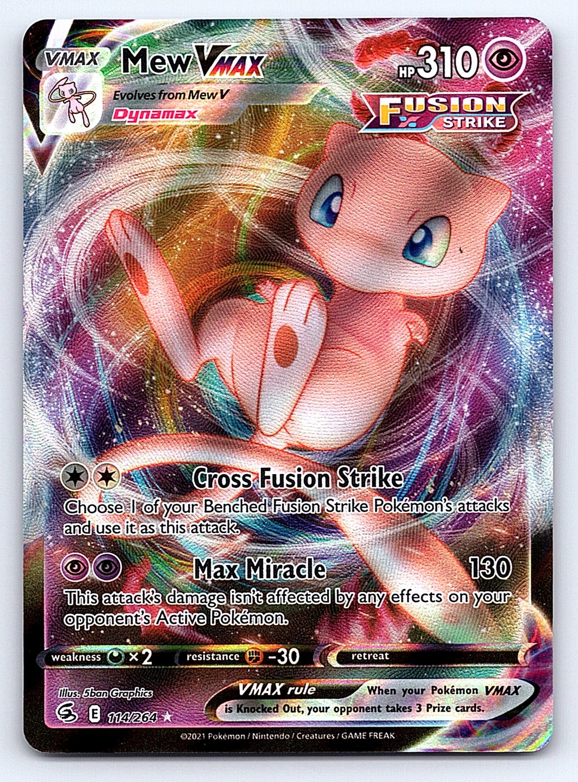 Mew VMAX 114/264 – SWSH08: Fusion Strike