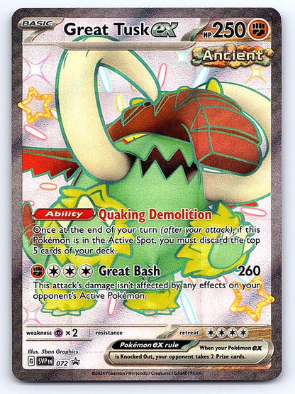 Great Tusk ex - (Paldean Fates Stamped) 072 – Miscellaneous Cards & Products