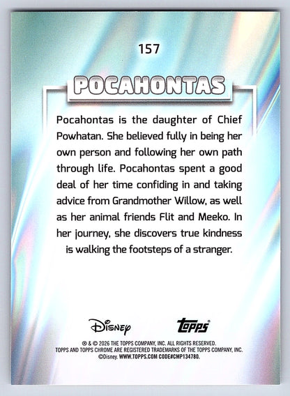 Pocahontas #157 Base — Topps Chrome Disney