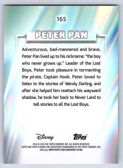 Peter Pan #165 Base — Topps Chrome Disney