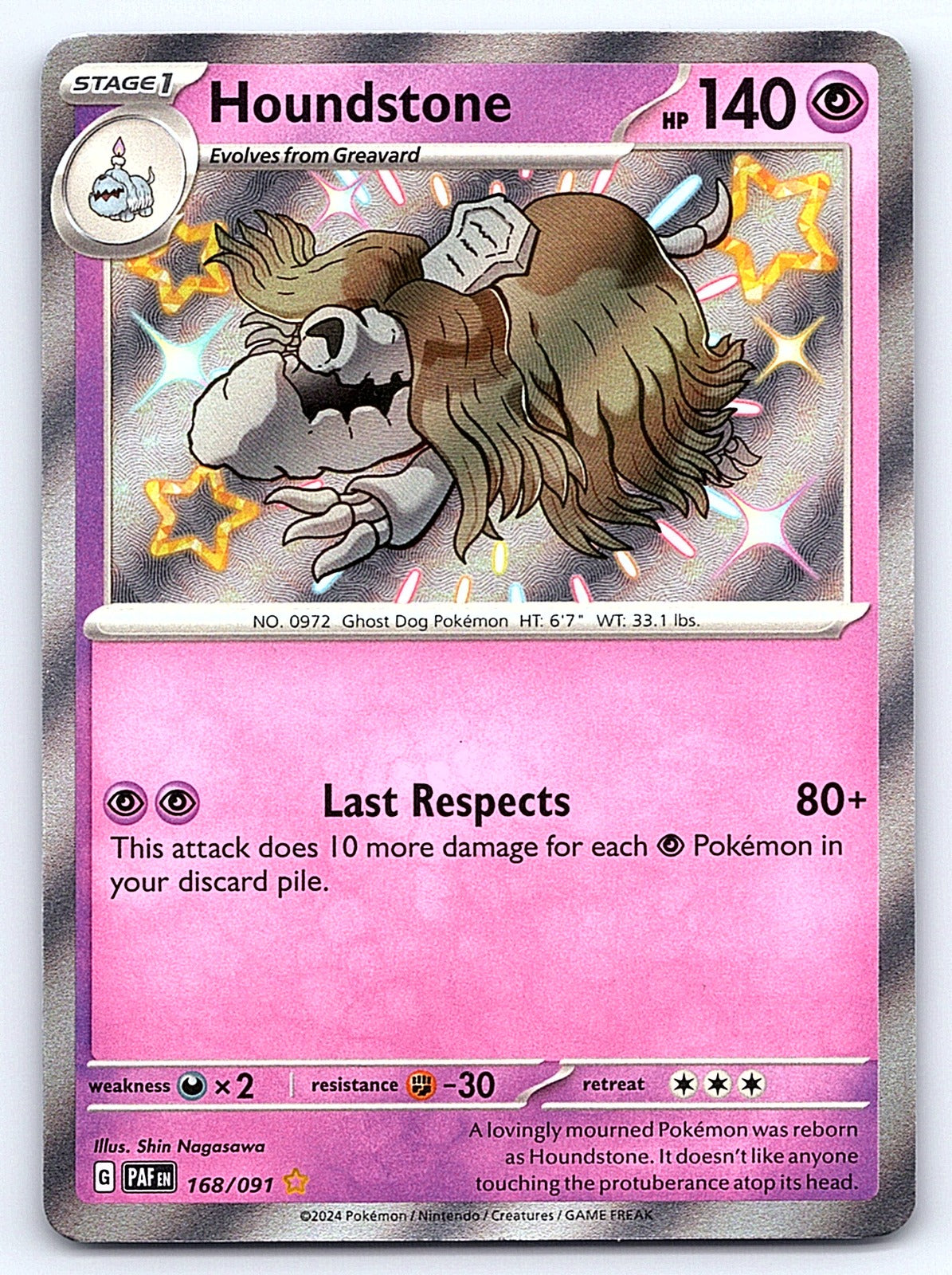 Houndstone 168/091 – SV: Paldean Fates
