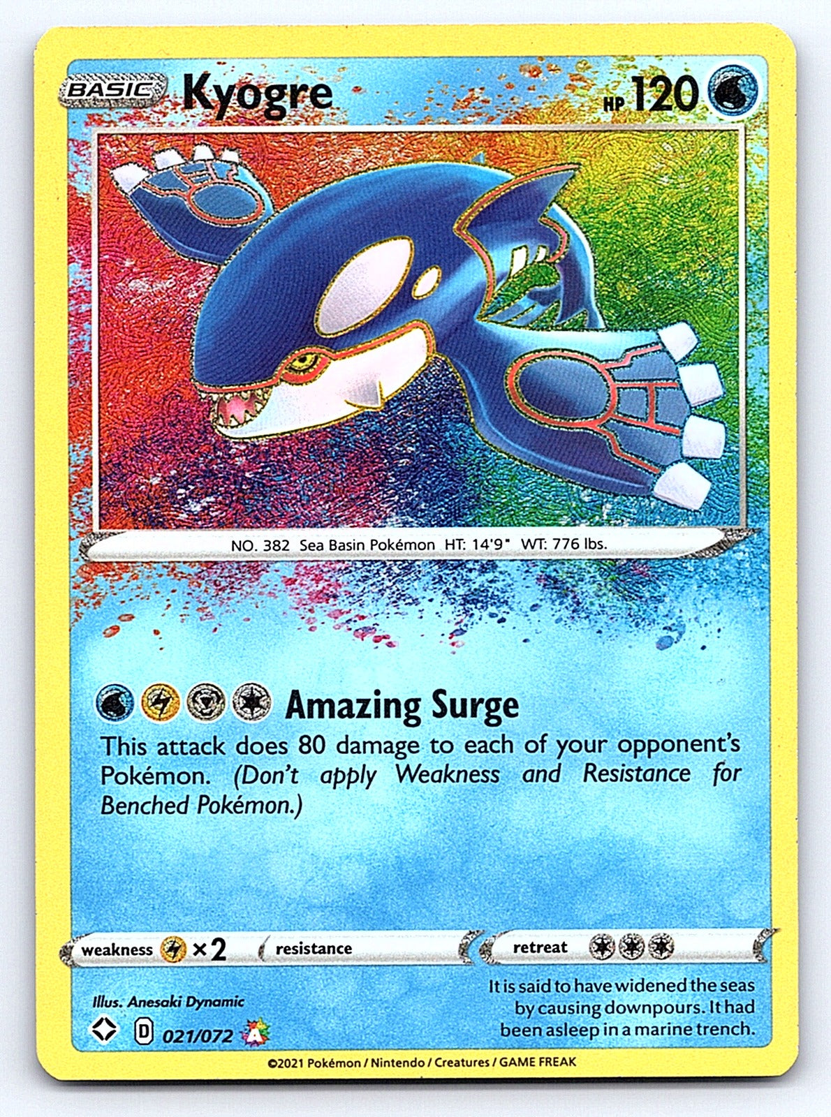 Kyogre 021/072 – Shining Fates