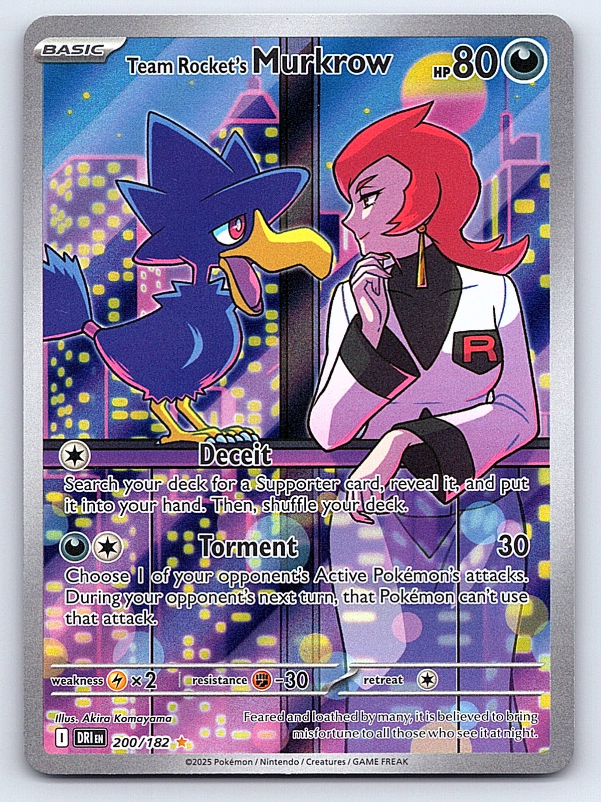 Team Rocket's Murkrow 200/182 – SV10: Destined Rivals