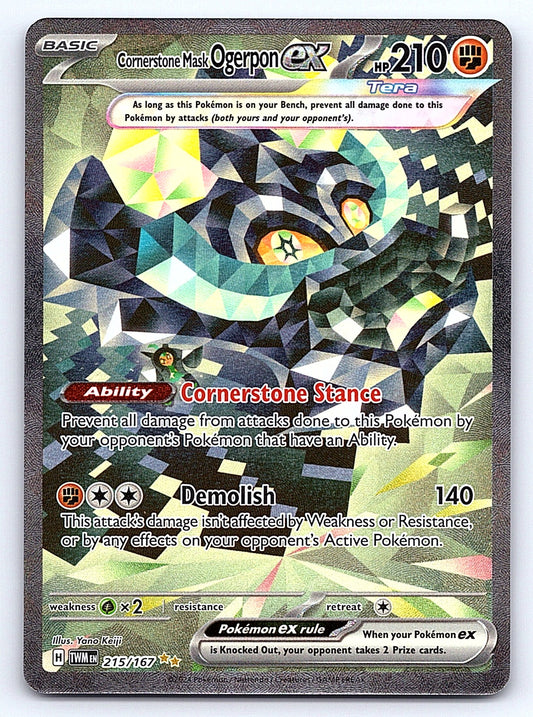 Cornerstone Mask Ogerpon ex 215/167 – SV06: Twilight Masquerade