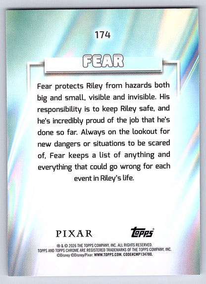 Fear #174 Base — Topps Chrome Disney