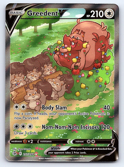 Greedent V (Alternate Full Art) 257/264 – SWSH08: Fusion Strike