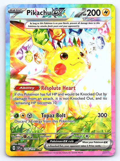 Pikachu ex 238/191 – SV08: Surging Sparks