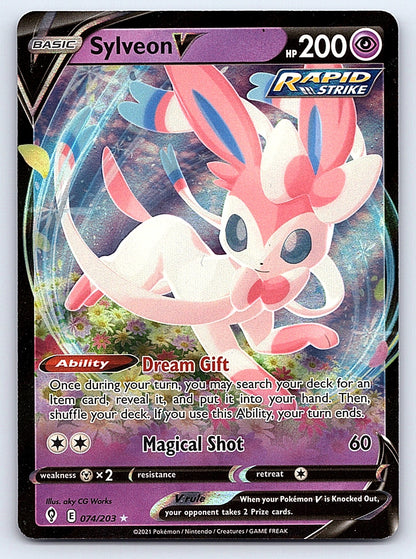Sylveon V 074/203 – SWSH07: Evolving Skies