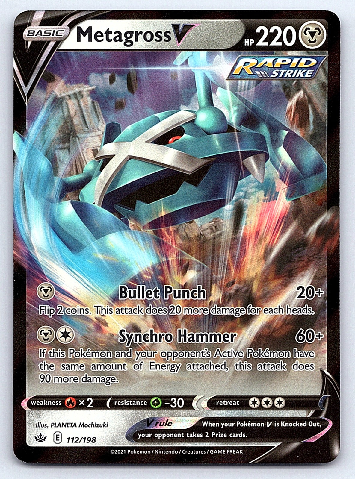 Metagross V 112/198 – SWSH06: Chilling Reign