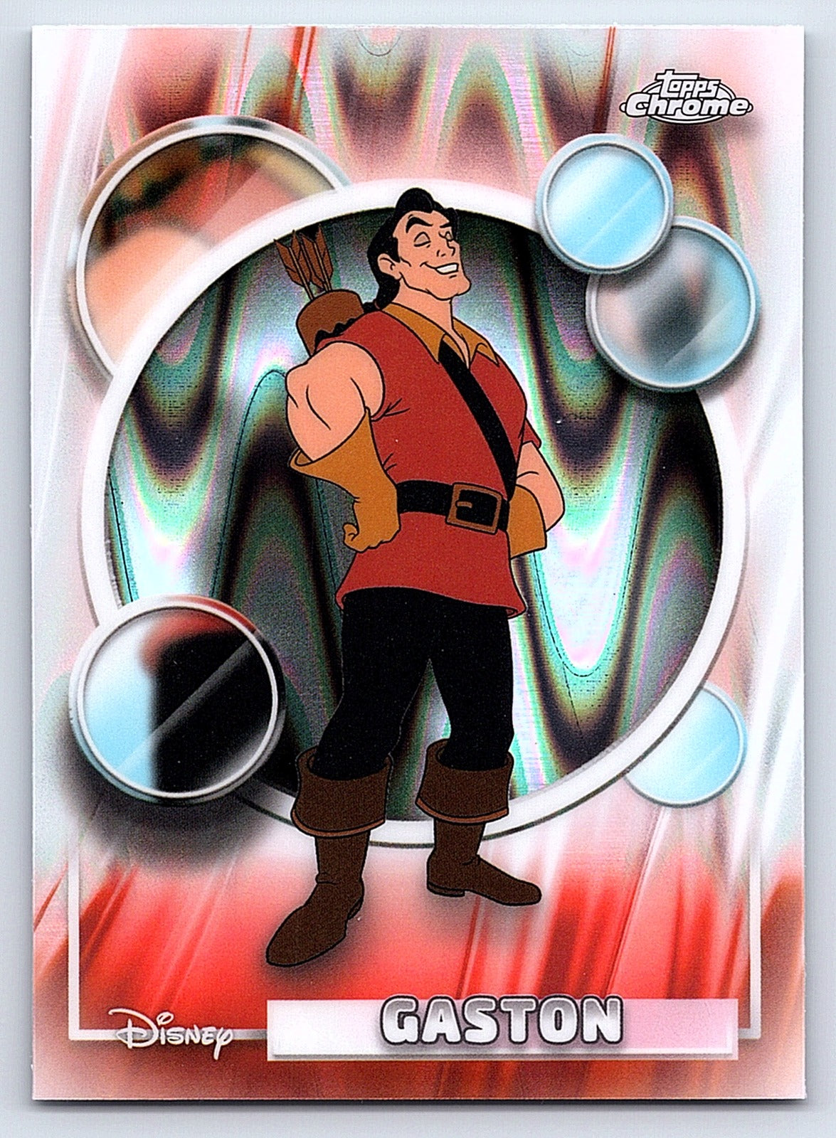 Gaston #37 Raywave Refractor — Topps Chrome Disney Raywave Refractor