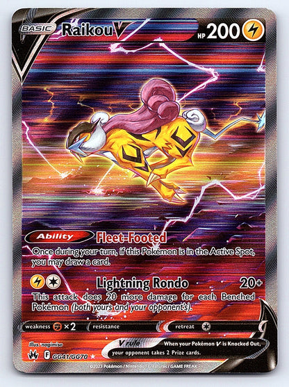 Raikou V GG41/GG70 – Crown Zenith: Galarian Gallery