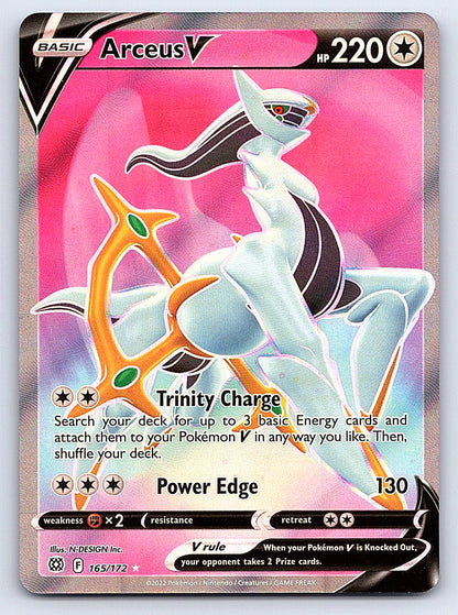 Arceus V (Full Art) 165/172 – SWSH09: Brilliant Stars