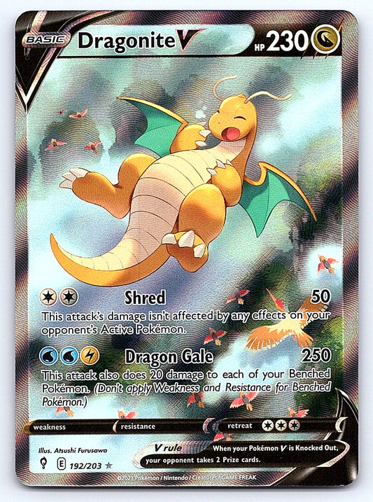 Dragonite V (Alternate Full Art) 192/203 – SWSH07: Evolving Skies