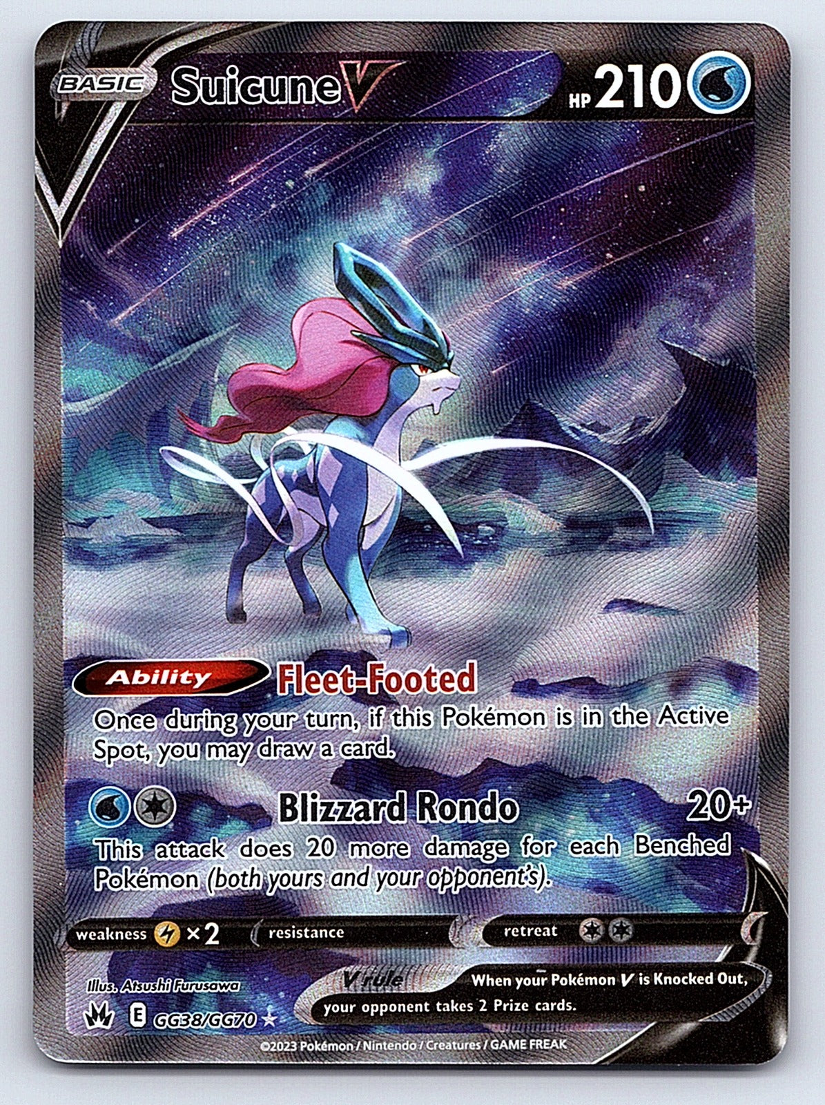 Suicune V GG38/GG70 – SWSH: Crown Zenith: Galarian Gallery