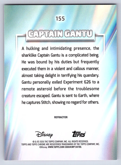 Captain Gantu #155 Base — Topps Chrome Disney
