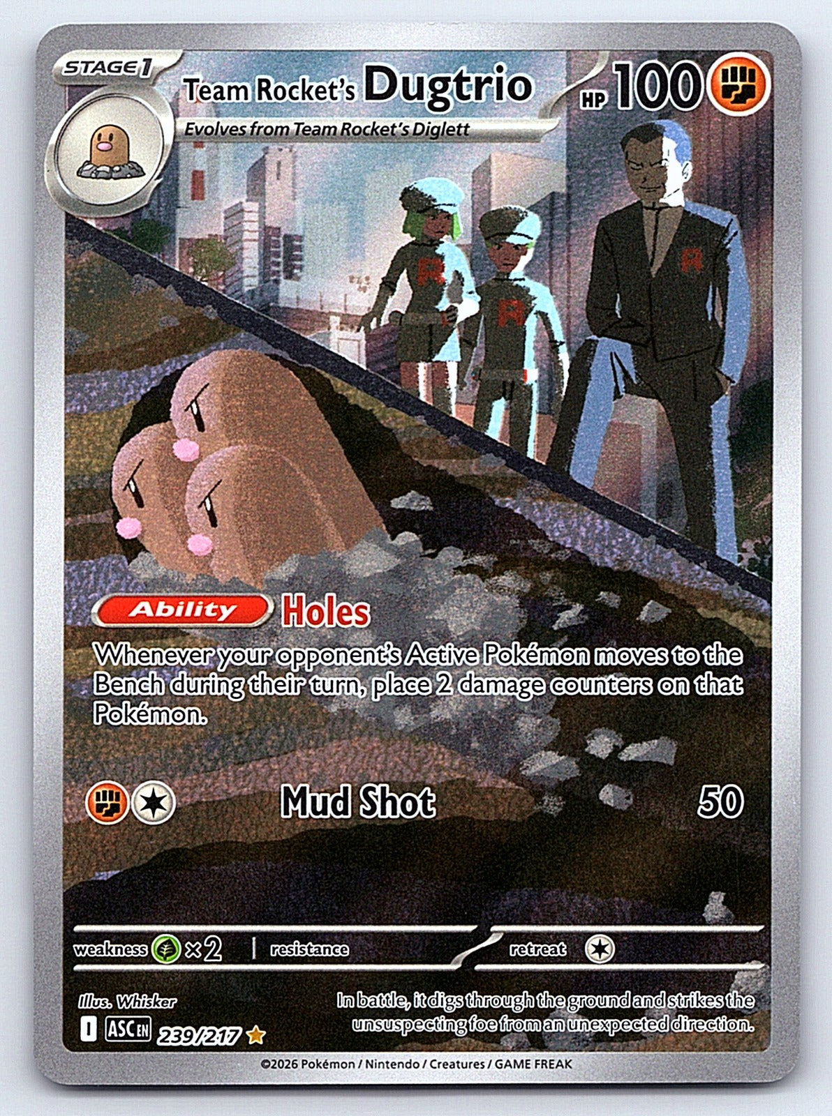 Team Rocket's Dugtrio 239/217 – ME: Ascended Heroes