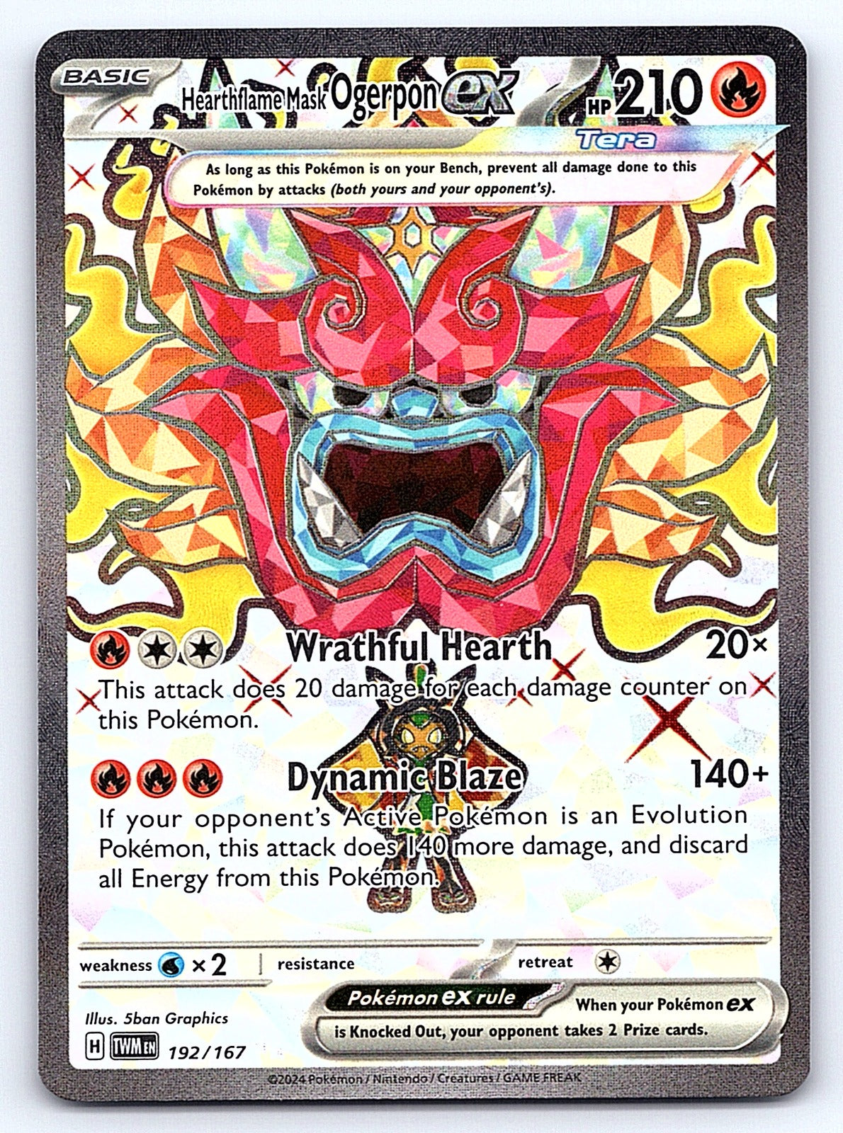 Hearthflame Mask Ogerpon ex 192/167 – SV06: Twilight Masquerade