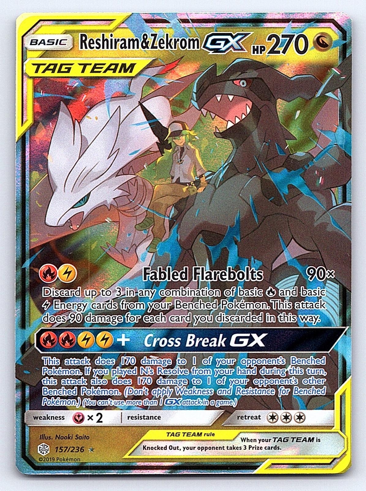 Reshiram & Zekrom GX 157/236 – SM - Cosmic Eclipse