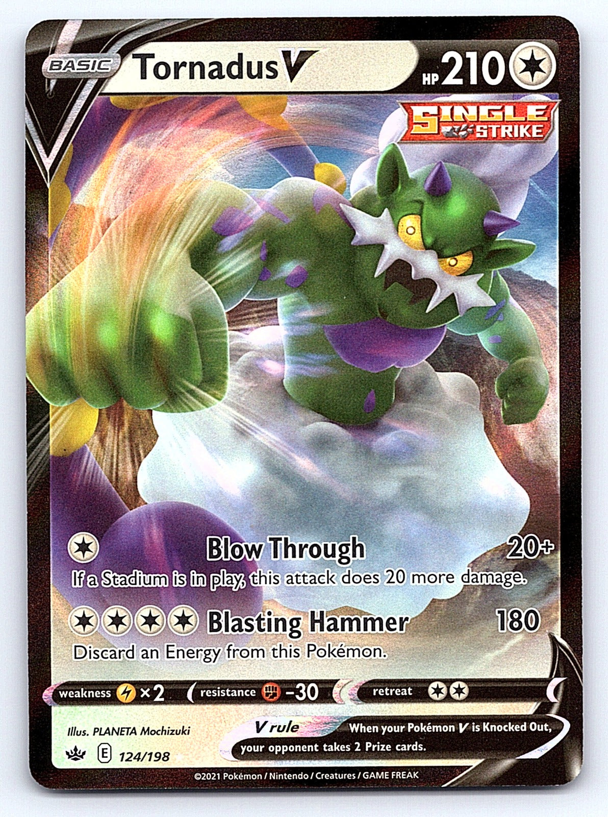 Tornadus V 124/198 – SWSH06: Chilling Reign