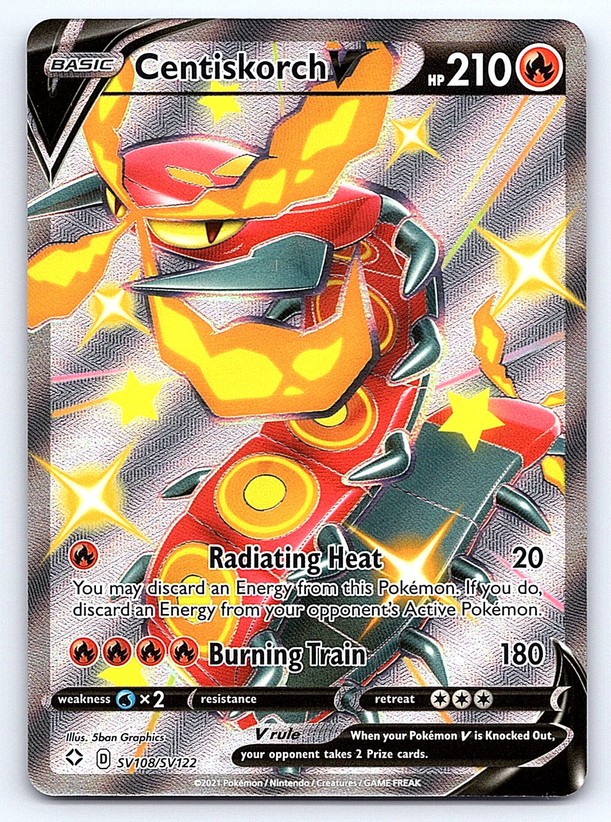Centiskorch V SV108/SV122 – Shining Fates: Shiny Vault