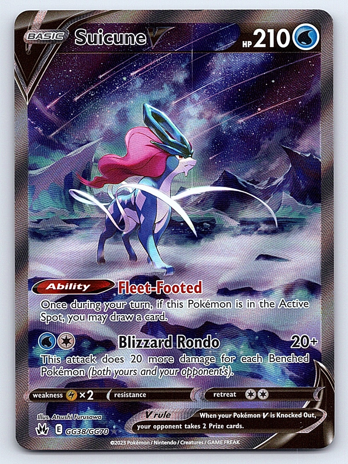 Suicune V GG38/GG70 – SWSH: Crown Zenith: Galarian Gallery