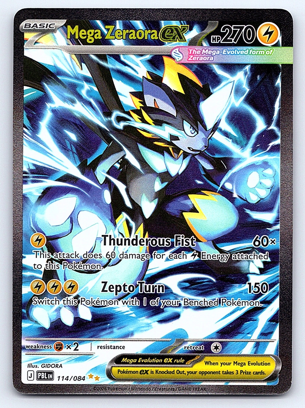 Mega Zeraora ex 114/084 – ME05: Pitch Black