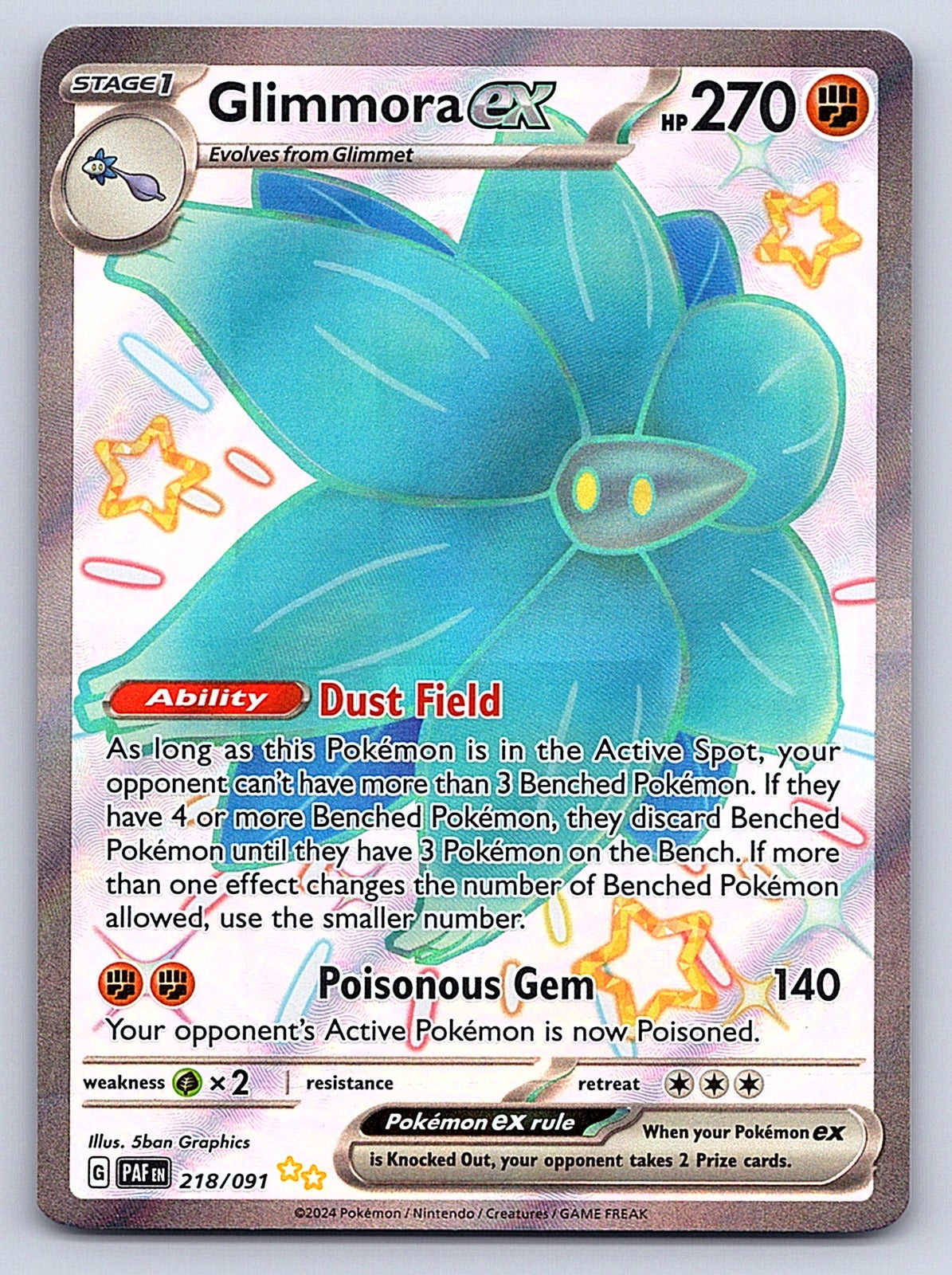 Glimmora ex 218/091 – SV: Paldean Fates