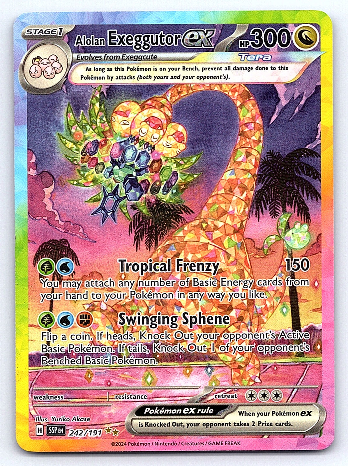 Alolan Exeggutor ex 242/191 – SV08: Surging Sparks