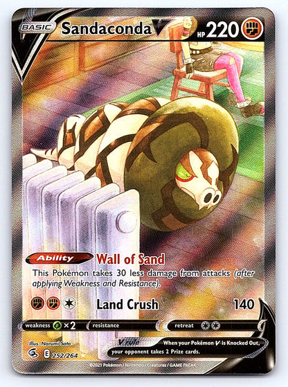 Sandaconda V (Alternate Full Art) 252/264 – SWSH08: Fusion Strike