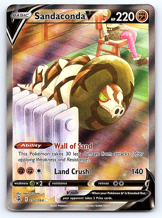 Sandaconda V (Alternate Full Art) 252/264 – SWSH08: Fusion Strike