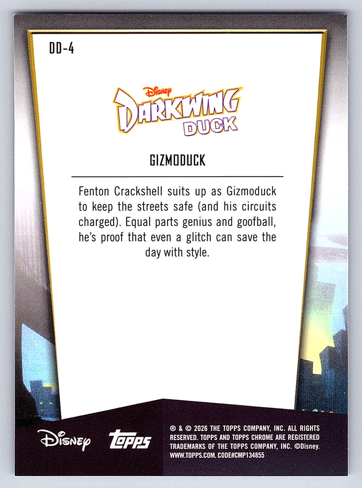 Gizmoduck #DD 4 Darkwing Duck 35th Anniversary — Topps Chrome Disney Darkwing Du