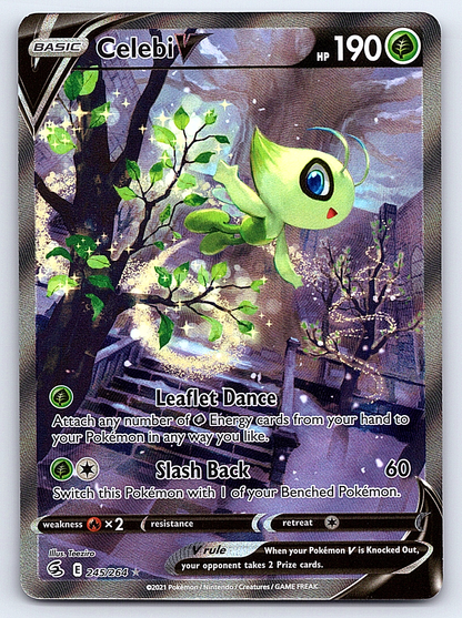 Celebi V (Alternate Full Art) 245/264 – SWSH08: Fusion Strike