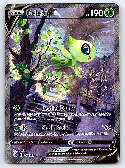 Celebi V (Alternate Full Art) 245/264 – SWSH08: Fusion Strike