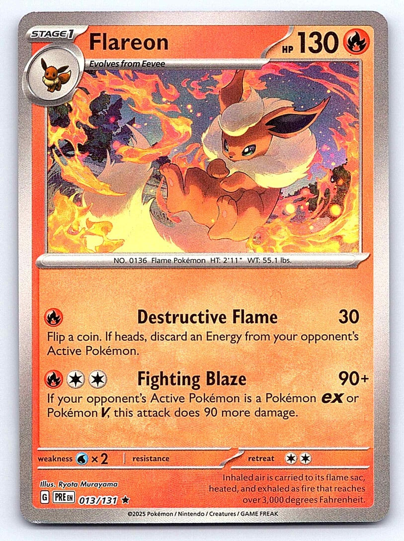 Flareon (Master Ball Pattern) 013/131 – SV: Prismatic Evolutions