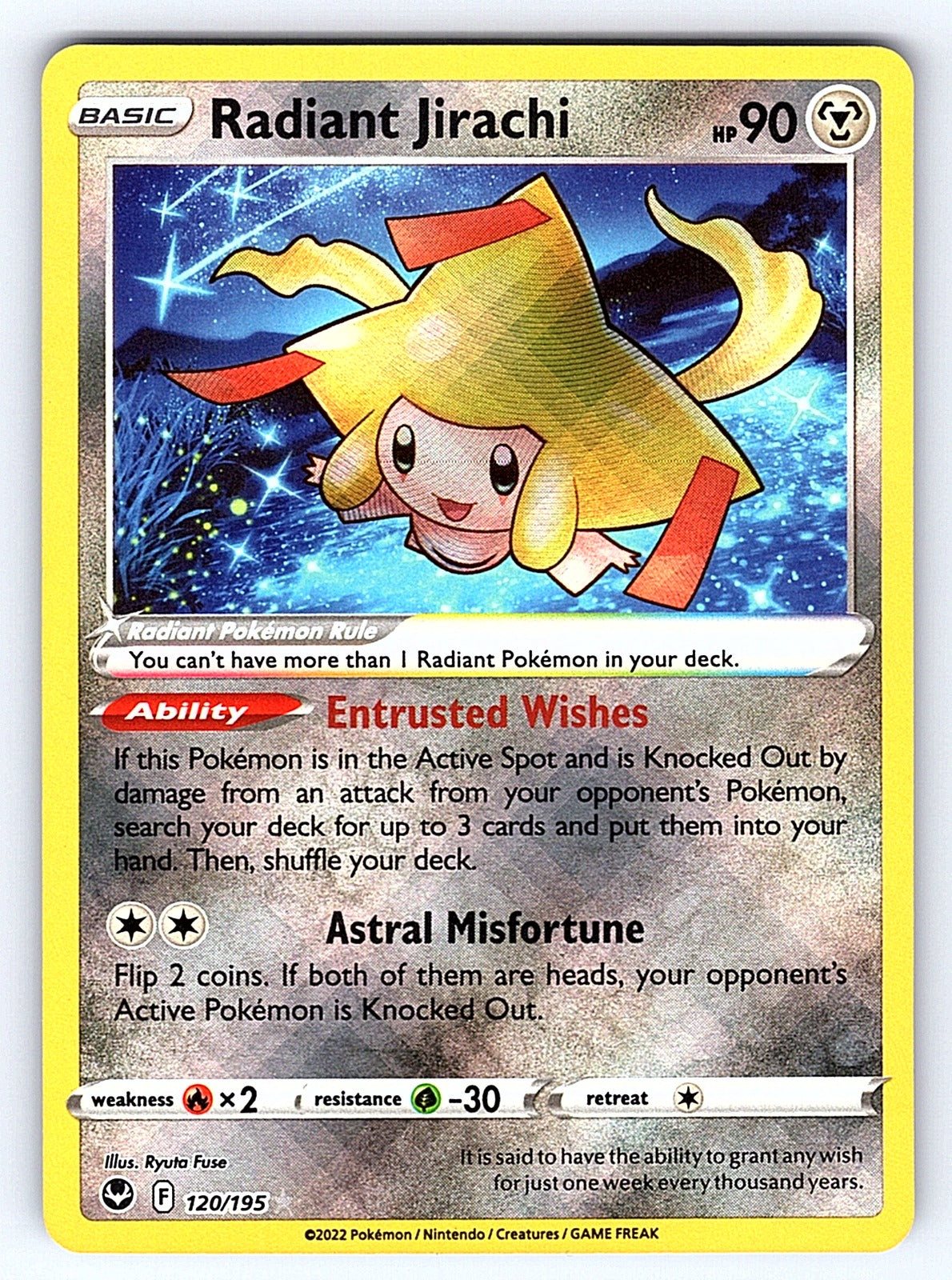 Radiant Jirachi 120/195 – SWSH12: Silver Tempest