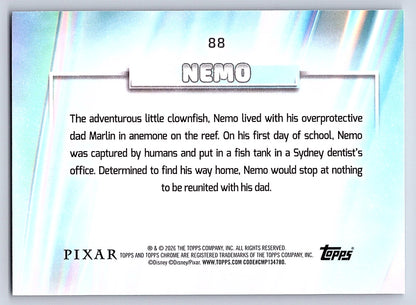 Nemo #88 Base — Topps Chrome Disney