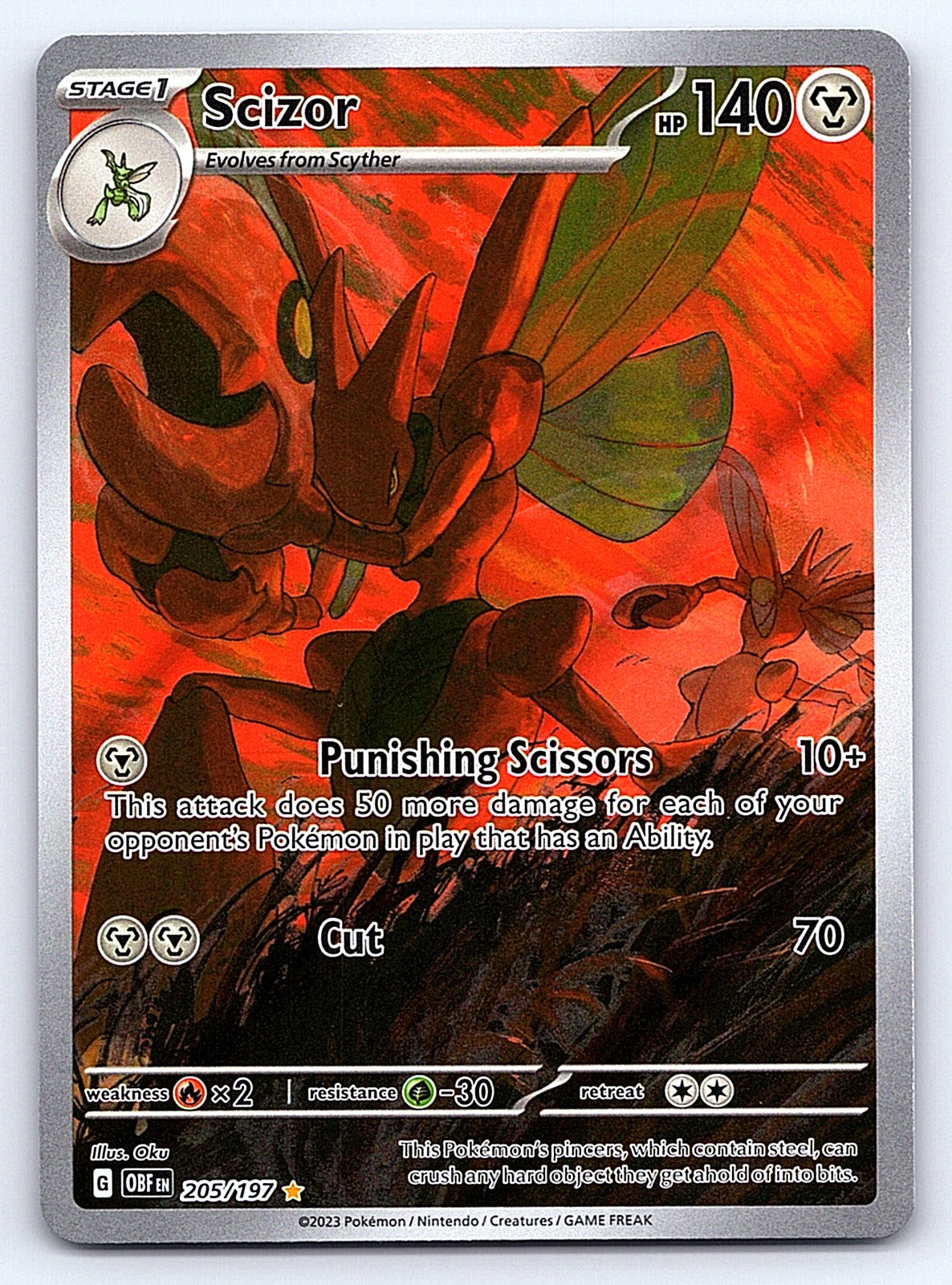 Scizor 205/197 – SV03: Obsidian Flames