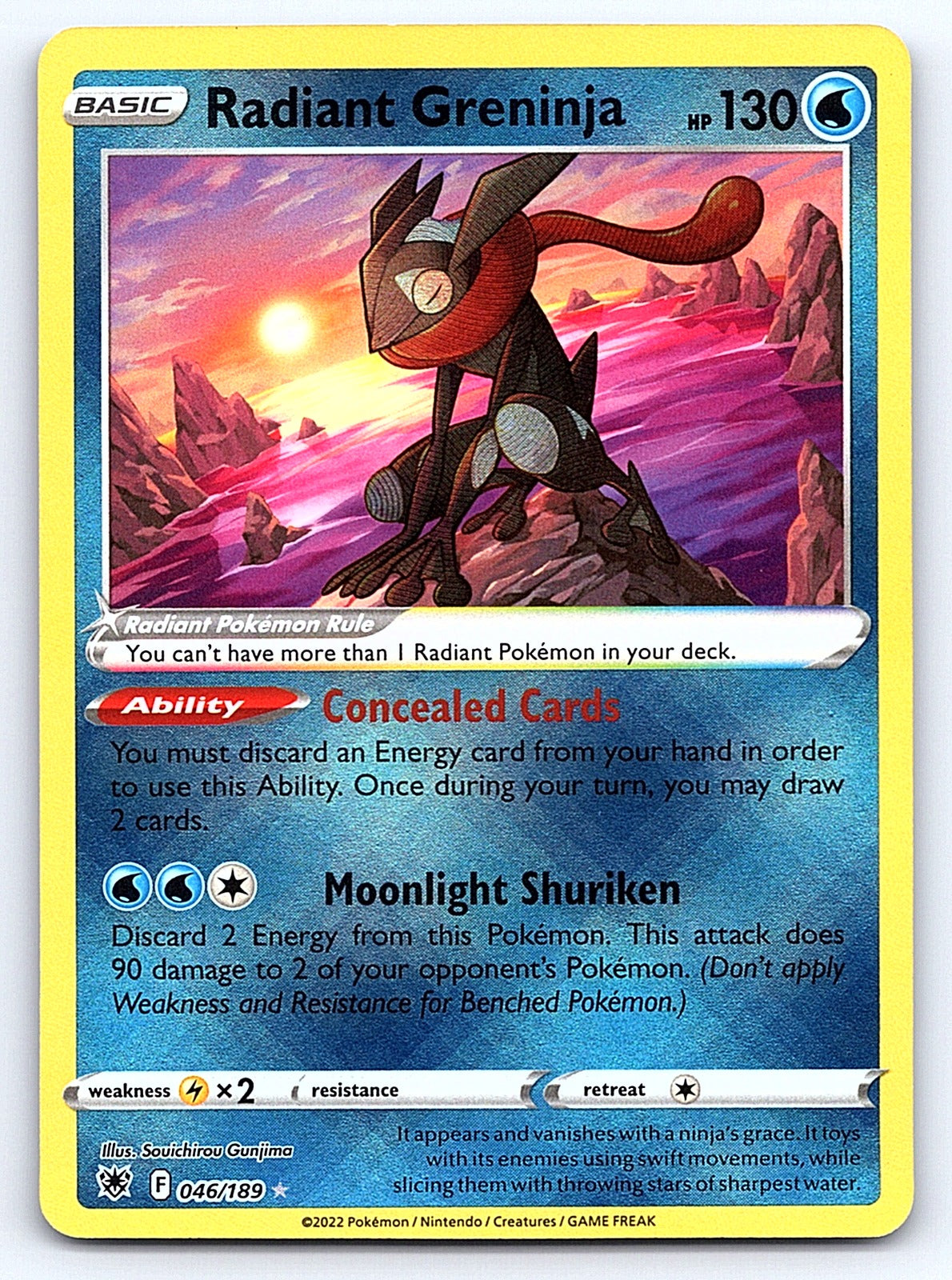 Radiant Greninja 046/189 – SWSH10: Astral Radiance
