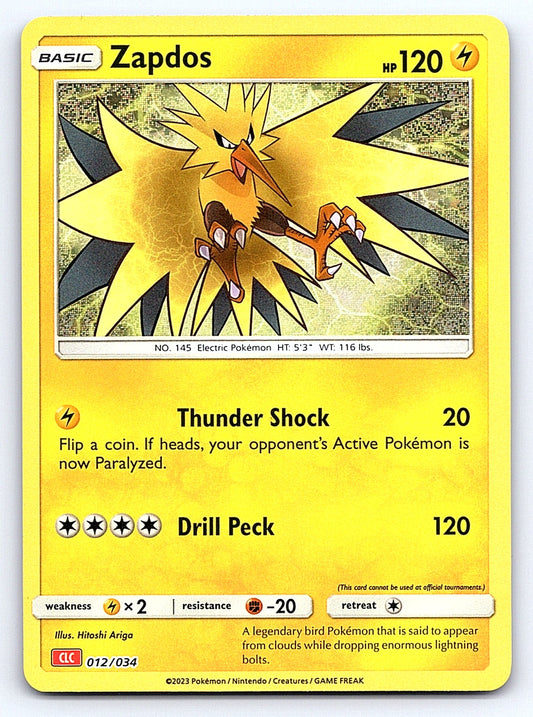 Zapdos 012/034 – Trading Card Game Classic