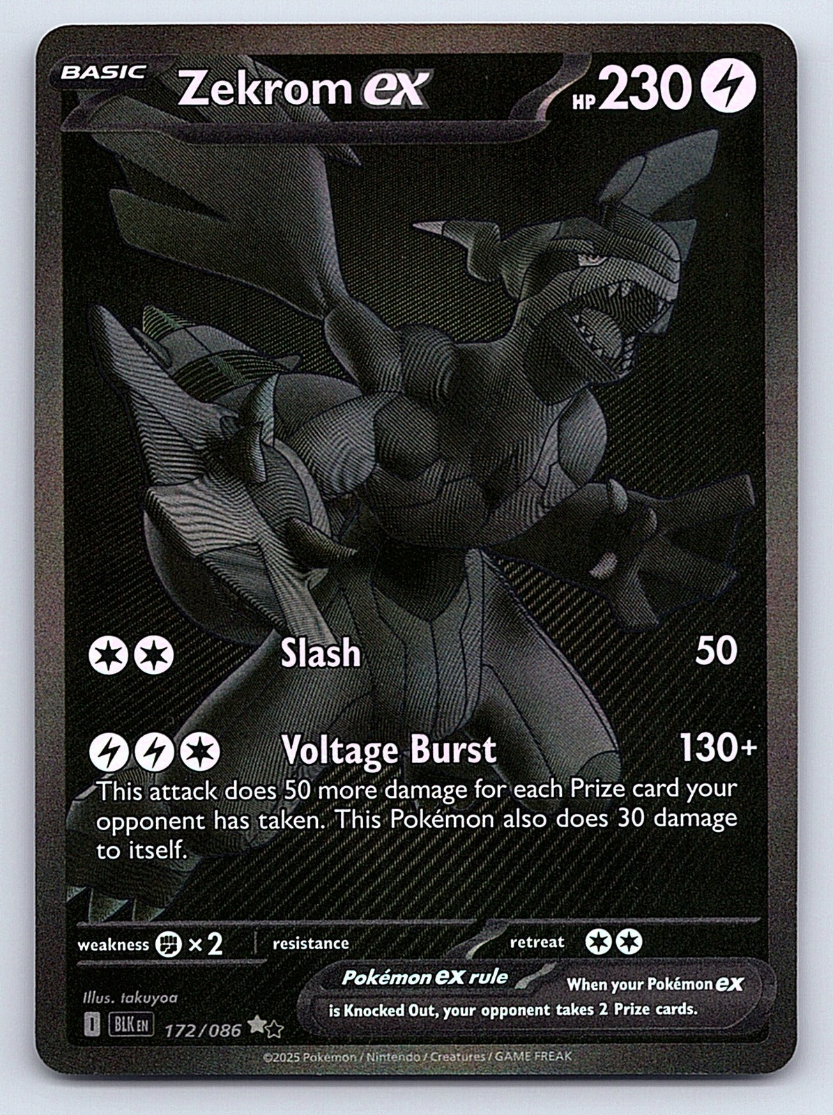 Zekrom ex 172/086 – SV: Black Bolt