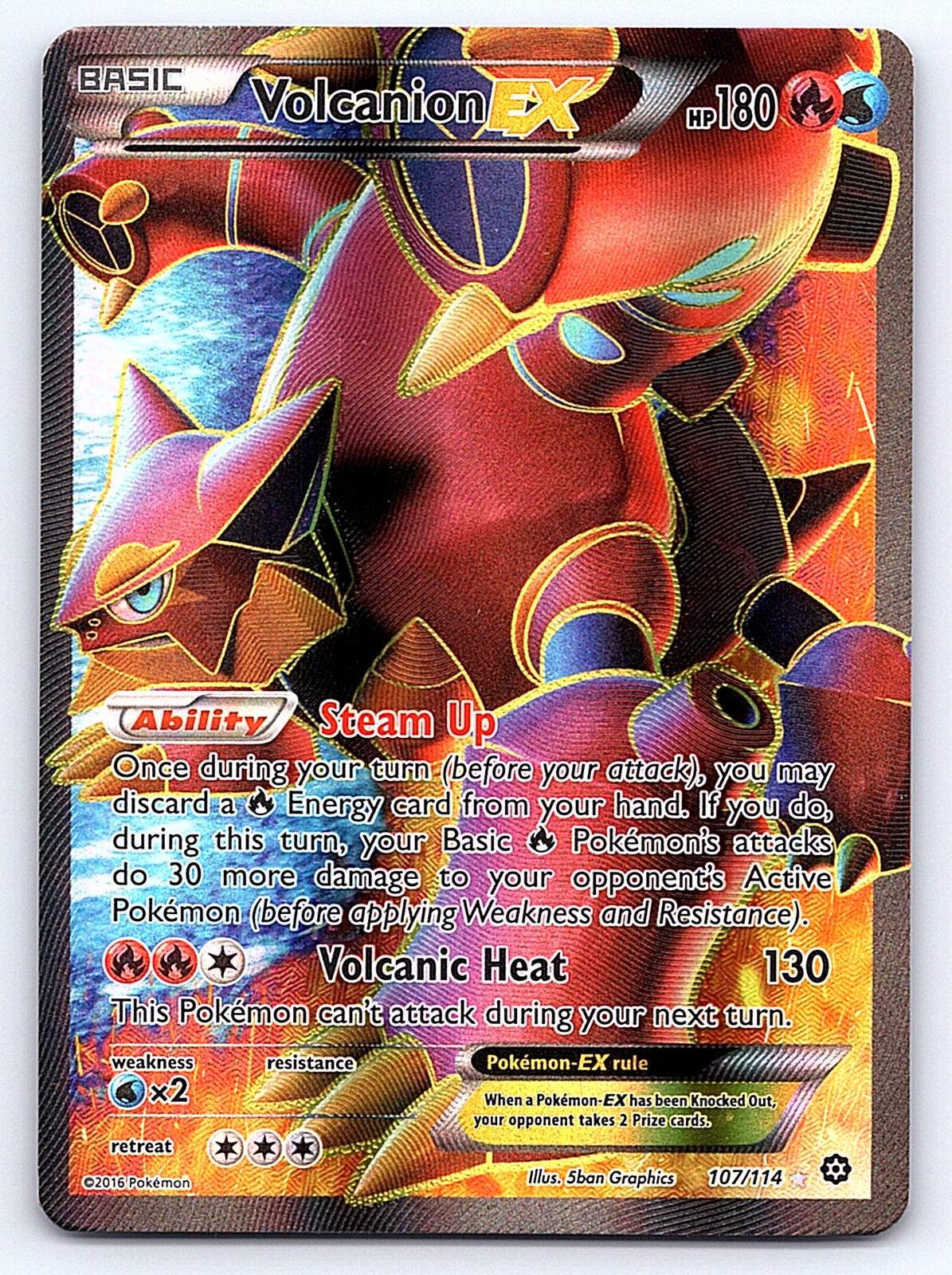 Volcanion EX (Full Art) 107/114 – XY - Steam Siege